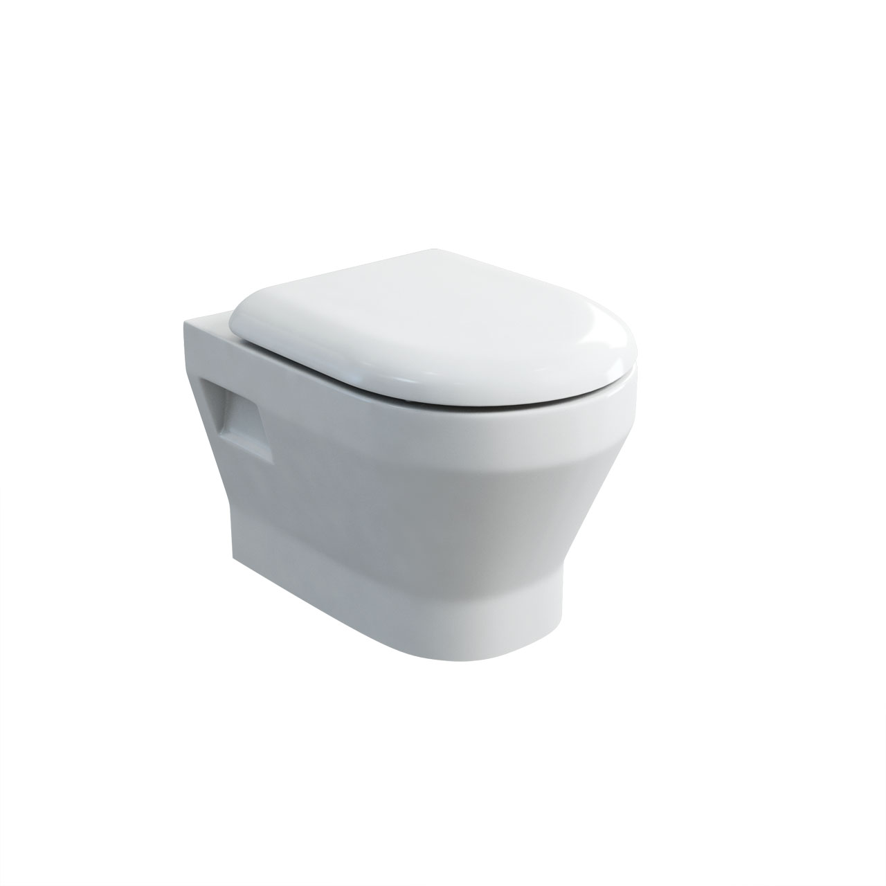 Curve S30 wall-hung pan with soft close seat